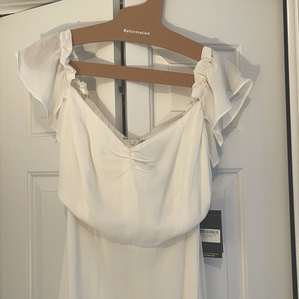Reformation Butterfly Dress - White - Size 6